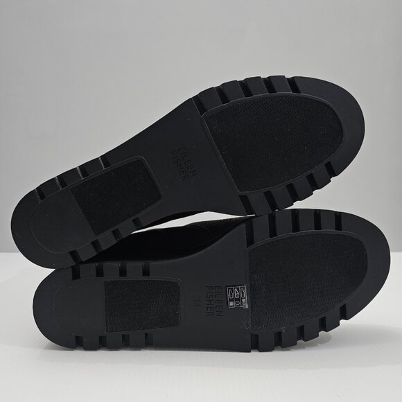 Eileen Fisher Quill Ankle Boot Womens 11 Rye Brown Knit Platform Wedge NEW - Picture 11 of 13